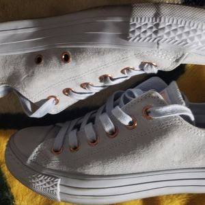 WMNS Light Blue/Pink Suede CONVERSE size 8 (Used)